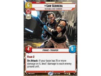 Saw Gerrera, Resistance is Not Terrorism