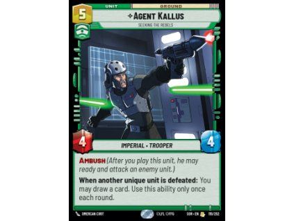 Agent Kallus, Seeking the Rebels