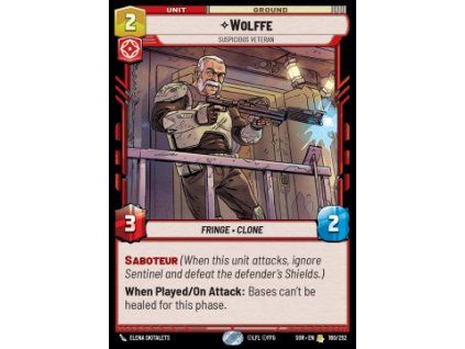 Wolffe, Suspicious Veteran