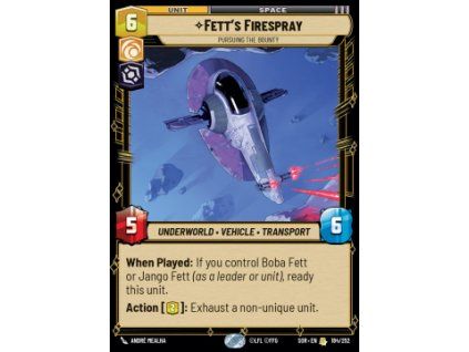 Fett's Firespray, Pursuing the Bounty
