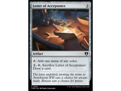 Letter of Acceptance