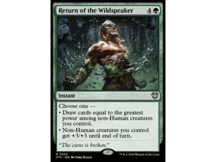 Return of the Wildspeaker
