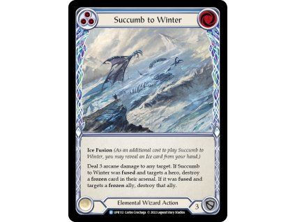 Succumb to Winter (Blue) (Regular)