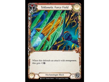 Teklonetic Force Field (Red) (Rainbow Foil)