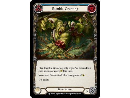 Rumble Grunting (Blue) (Rainbow Foil)