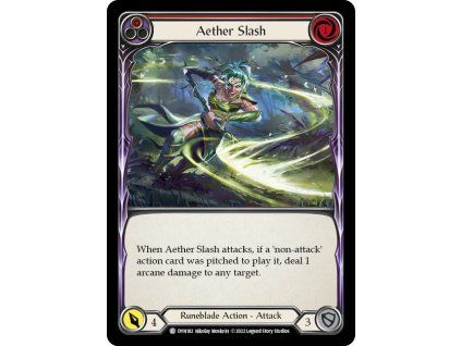 Aether Slash (Red) (Rainbow Foil)