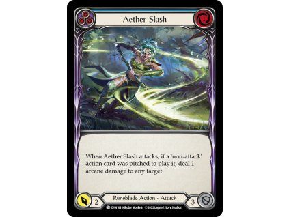 Aether Slash (Blue) (Rainbow Foil)
