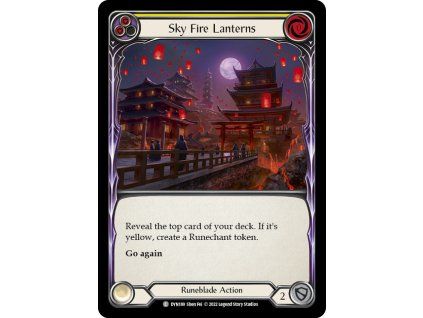 Sky Fire Lanterns (Yellow) (Rainbow Foil)