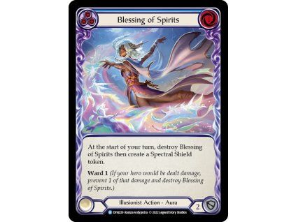 Blessing of Spirits (Blue) (Rainbow Foil)