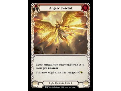 Angelic Descent (Red) (Rainbow Foil)