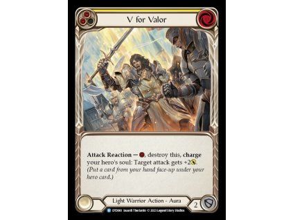 V for Valor (Yellow) (Rainbow Foil)