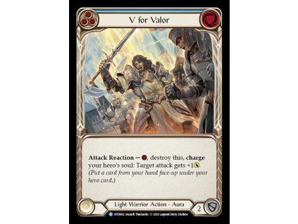 V for Valor (Blue) (Rainbow Foil)