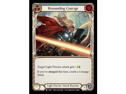 Resounding Courage (Blue) (Rainbow Foil)
