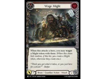 Wage Might (Red) (Rainbow Foil)