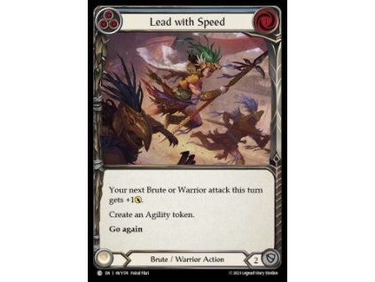 Lead with Speed (Blue) (Rainbow Foil)