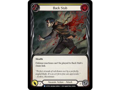 Back Stab (Yellow) (Rainbow Foil)