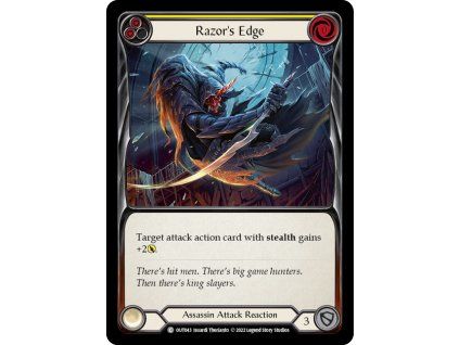 Razor's Edge (Yellow) (Rainbow Foil)