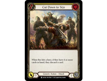 Cut Down to Size (Yellow) (Rainbow Foil)
