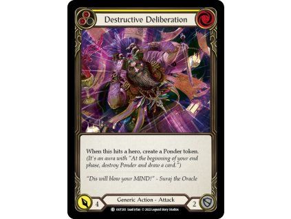 Destructive Deliberation (Yellow) (Rainbow Foil)