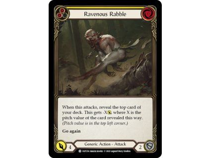 Ravenous Rabble (Yellow) (Regular)