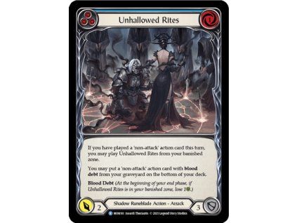 Unhallowed Rites (Blue) (Rainbow Foil)