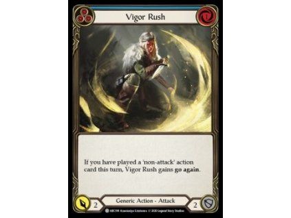 Vigor Rush (Blue) (Rainbow Foil)