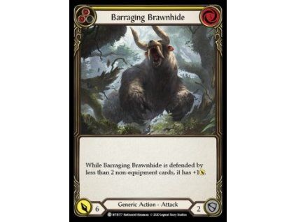 Barraging Brawnhide (Yellow) (Rainbow Foil)