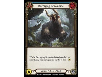 Barraging Brawnhide (Blue) (Rainbow Foil)