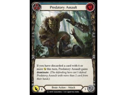 Predatory Assault (Blue) (Rainbow Foil)