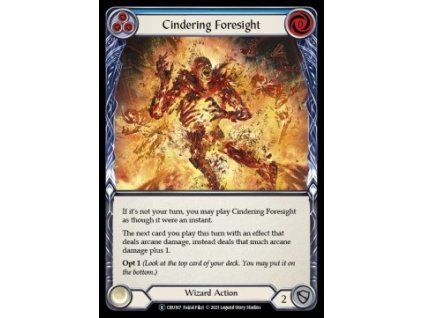Cindering Foresight (Blue) (Regular)