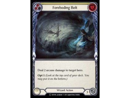 Foreboding Bolt (Yellow) (Rainbow Foil)