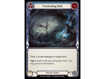 Foreboding Bolt (Blue) (Rainbow Foil)