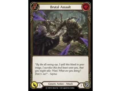 Brutal Assault (Yellow) (Rainbow Foil)
