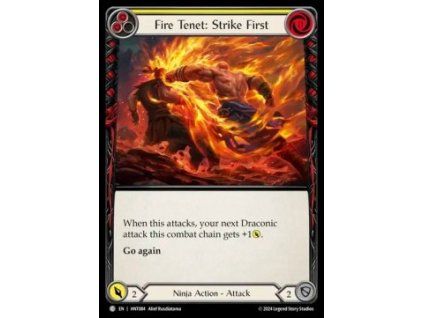 Fire Tenet: Strike First (Yellow) (Rainbow Foil)