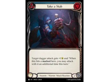 Take a Stab (Blue) (Rainbow Foil)