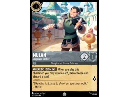 Mulan - Disguised Soldier