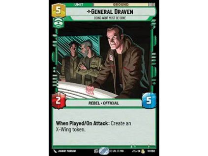 General Draven, Doing What Must Be Done