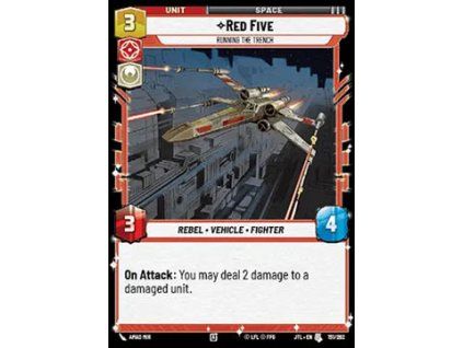 Red Five, Running the Trench