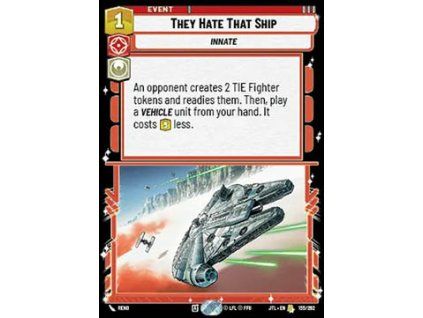 They Hate That Ship