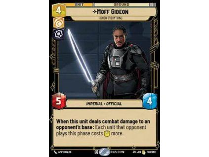 Moff Gideon, I Know Everything