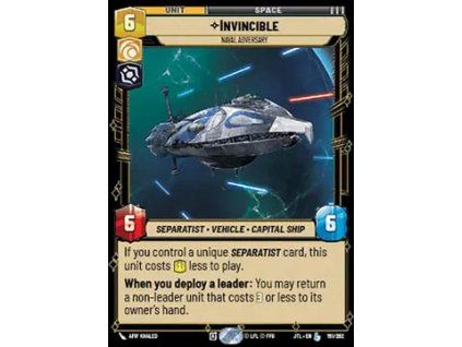 Invincible, Naval Adversary