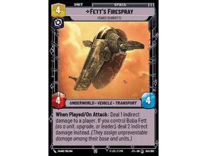 Fett's Firespray, Feared Silhouette