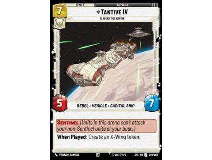 Tantive IV, Fleeing the Empire