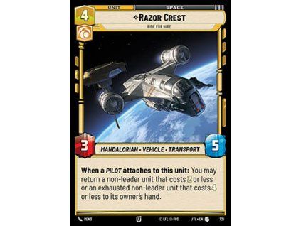 Razor Crest, Ride For Hire (V.2)