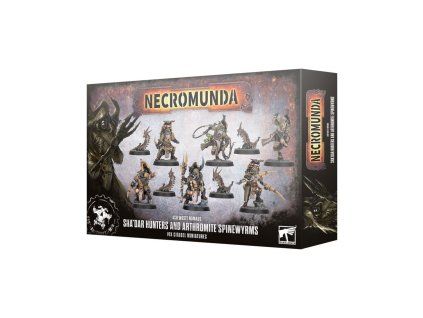 Necromunda — Ash Waste Nomads Sha'dar Hunters and Arthromite Spinewyrms