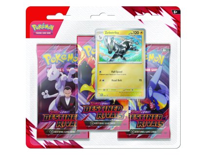 Pokémon Scarlet & Violet: Destined Rivals — 3 Booster Blister — Zebstrika