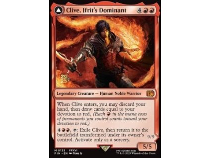 Clive, Ifrit's Dominant // Ifrit, Warden of Inferno - PRERELEASE PROMO