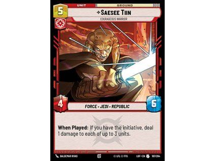 Saesee Tiin, Courageous Warrior (V.1)
