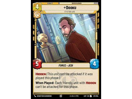 Dooku, It Is Too Late (V.1)