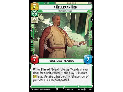 Kelleran Beq, The Sabered Hand (V.2)